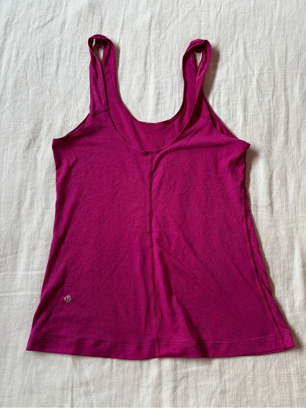 LULULEMON 10 Daily Straight Strap Scoop Neck Tank Top Yoga Workout Shirt - Pink